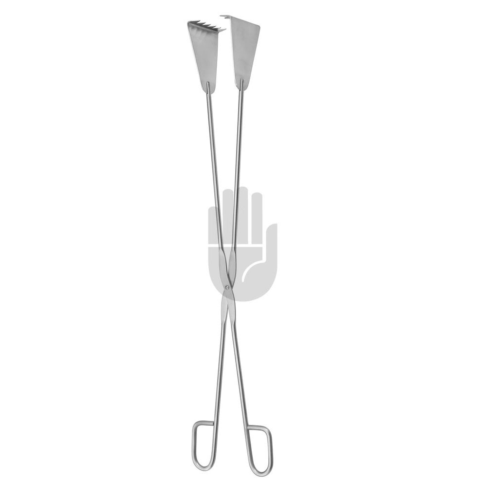 HB0799 HB0799  ~ Sauerbruch, Fasszange für ver- brauchtes Verbandsmaterial und Tupfer, 55cm ~