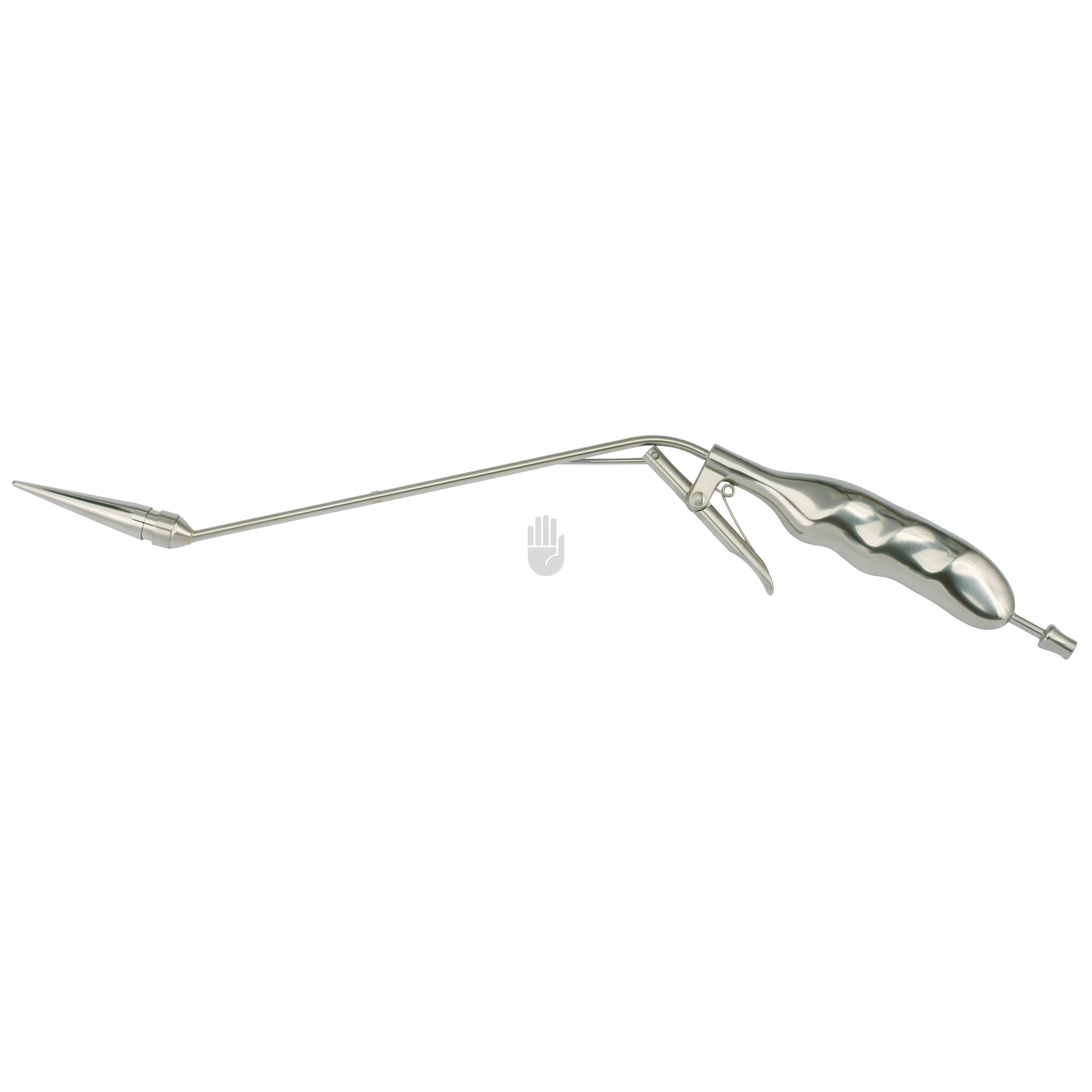 HB1202-02 HB1202-02  ~ Hämorrhoidal-Ligator mit Ladekegel und Saugunterbrechung, nach unten gewinkelt, 10mm, 21cm ~