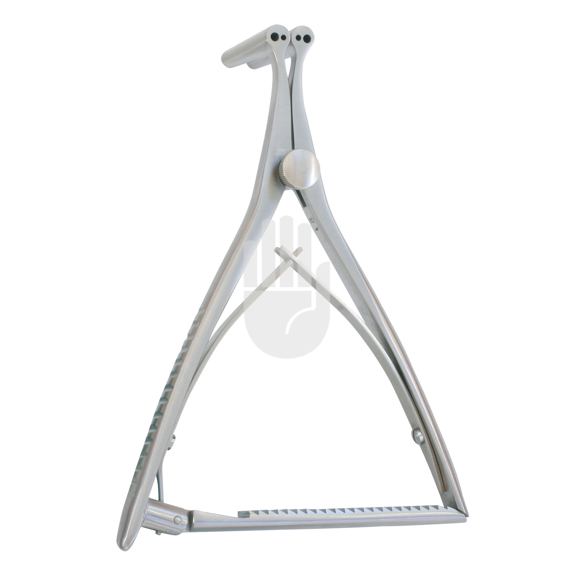 HB1347-17 HB1347-17  ~ Hintermann Distraktor, 15cm, klein, geschlossene Arme, mit Bohrung 2,6mm und 1,7mm ~