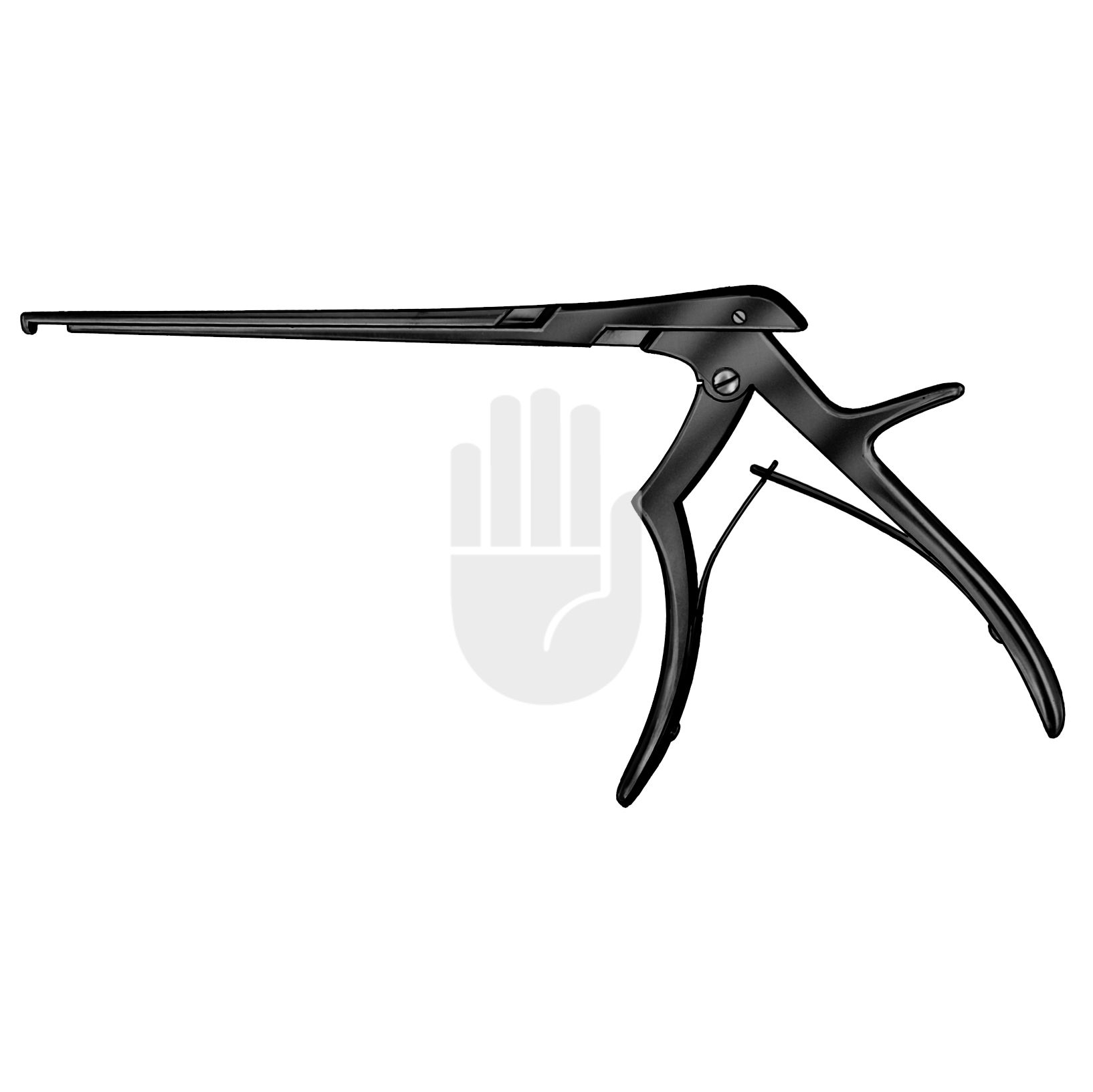 HB1484-03-CB HB1484-03-CB  ~ Ferris-Smith-Kerrison Bandscheiben-Rongeur, 90  nach unten schneidend, 3mm, 18cm, schwarz beschichtet, ~