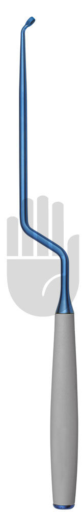 HB1531-54 HB1531-54  ~ HEBU TITAN, Spinalkürette, gebogen, 45 , 4mm, 28cm ~