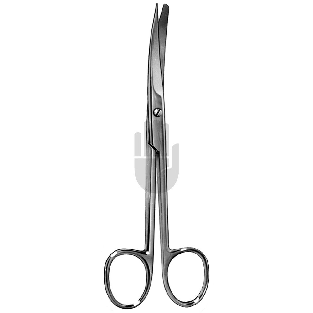 HB1776 HB1776  ~ Deaver chirurgische Schere, gebogen, gezahnt, 14,5cm ~