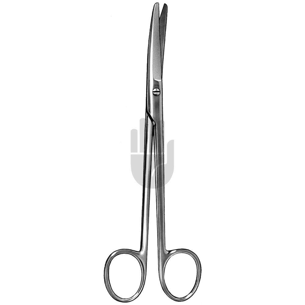 HB1788 HB1788  ~ Mixter chirurgische Schere, gebogen, gezahnt, 15,5cm ~