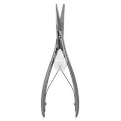 HB1935-18 HB1935-18  ~ Cottle Nasenschere, mit gebogenen Branchen, 17,5cm ~