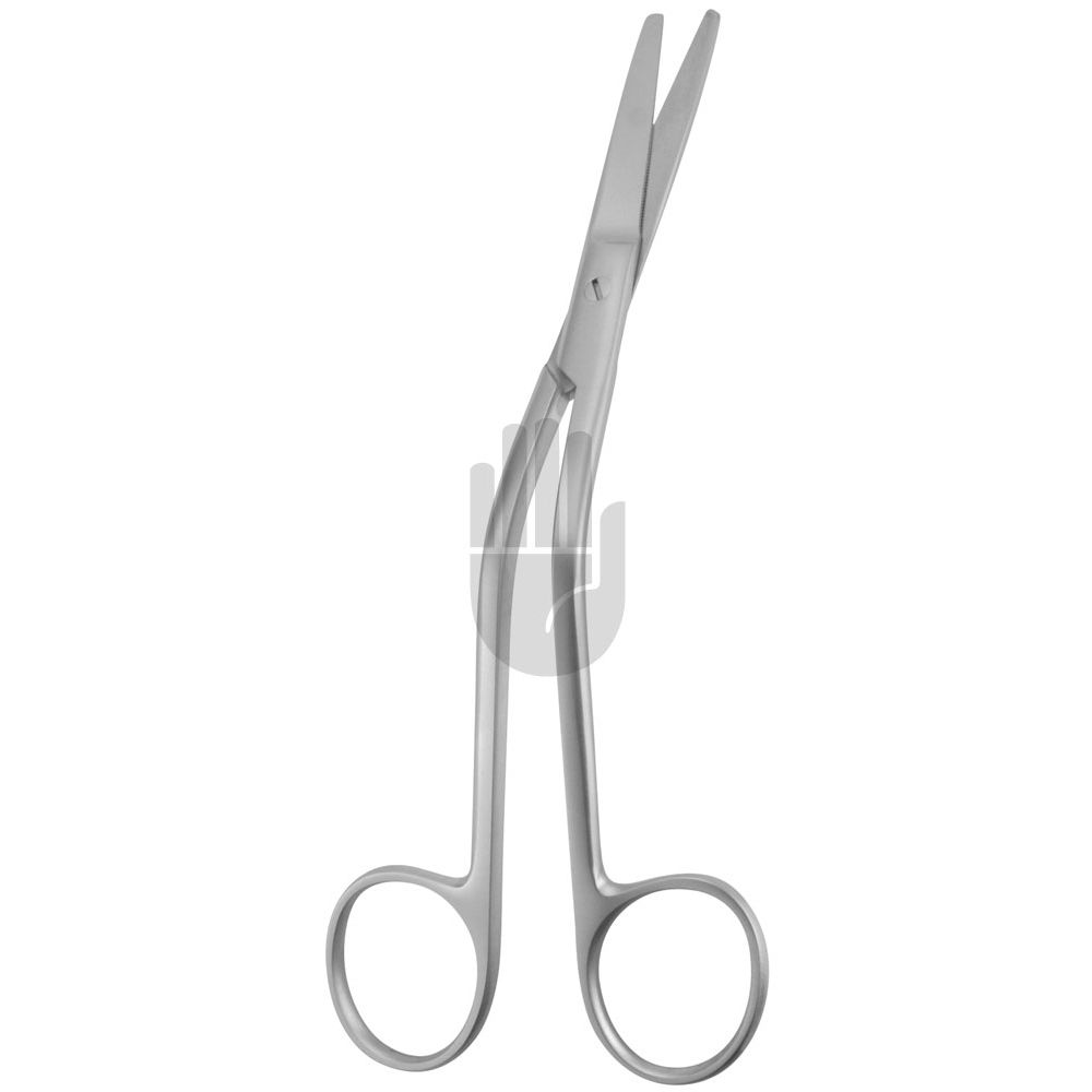 HB1939 HB1939  ~ Goldmann Dorsal- oder Septum- schere, 14,5cm, abgewinkelt, gezahnt ~