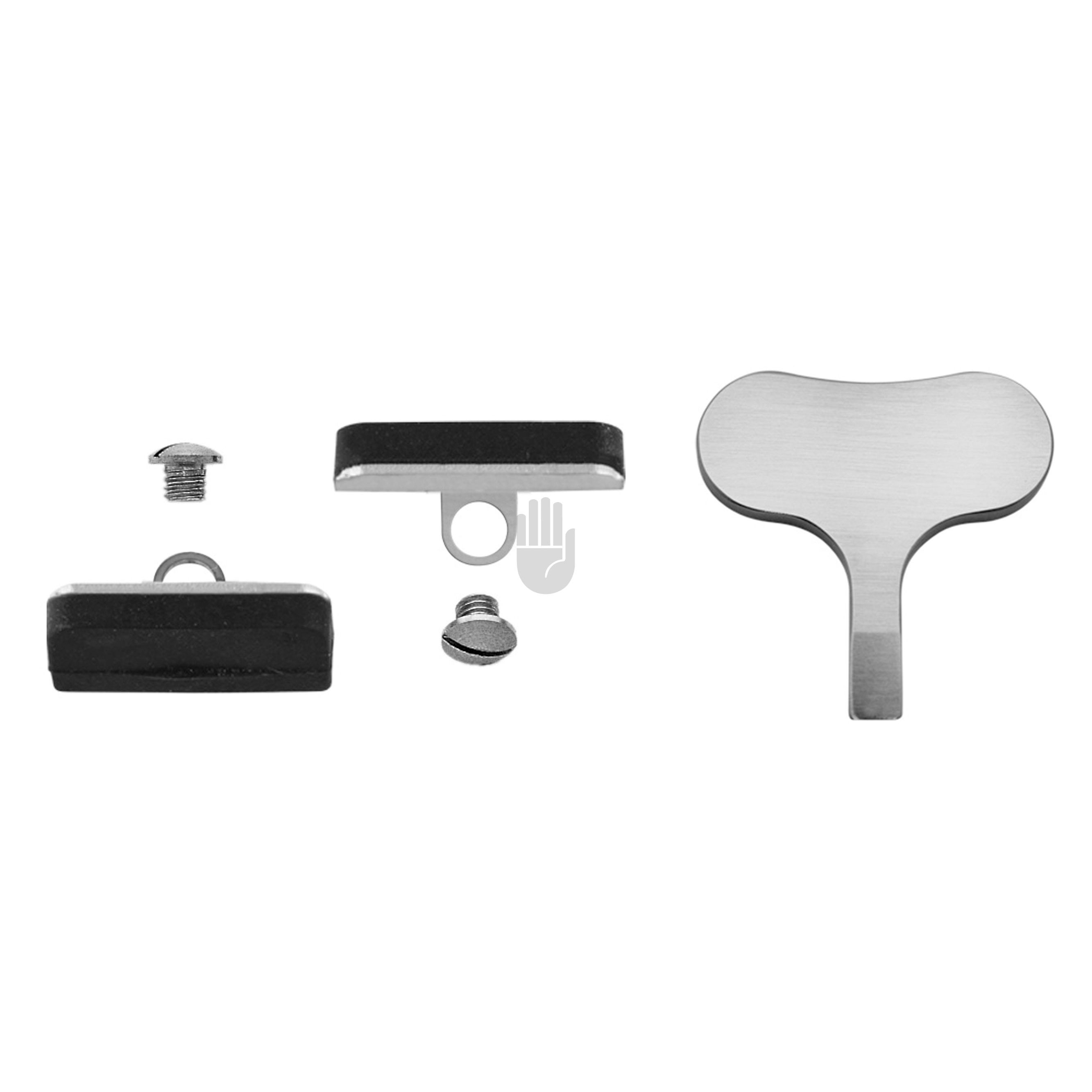 HB2299-00 HB2299-00  ~ Ersatzteilset für HB2299-02, HB2299-03 und HB2299-04, bestehend aus  1 Paar Gummibacken, 1 Paar Schrauben und 1 Schraubendreher ~