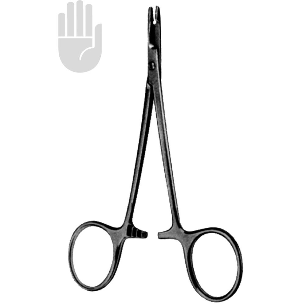 HB2356-01 HB2356-01  ~ Baby-Olsen-Hegar Nadelhalter, gerieft, 11,5cm ~