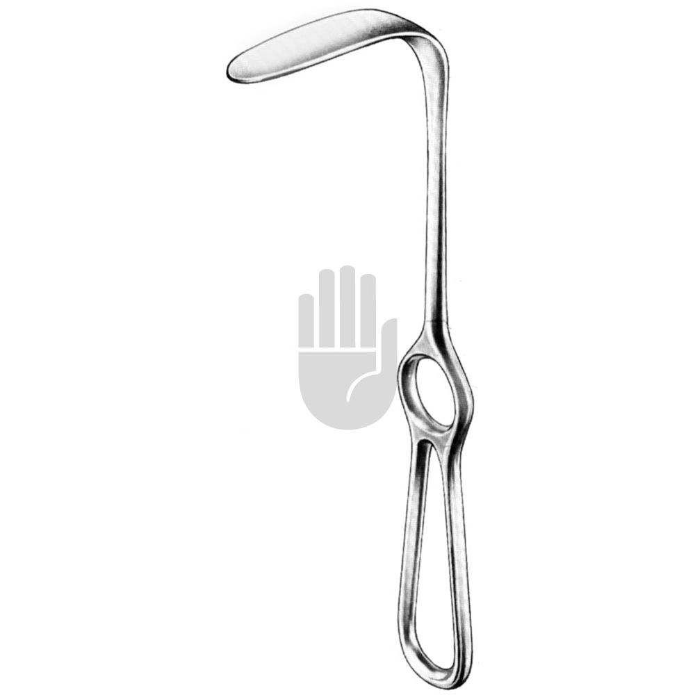 HB3075-60 HB3075-60  ~ Langenbeck Hüftgelenkhaken, 60x20mm, 21cm ~