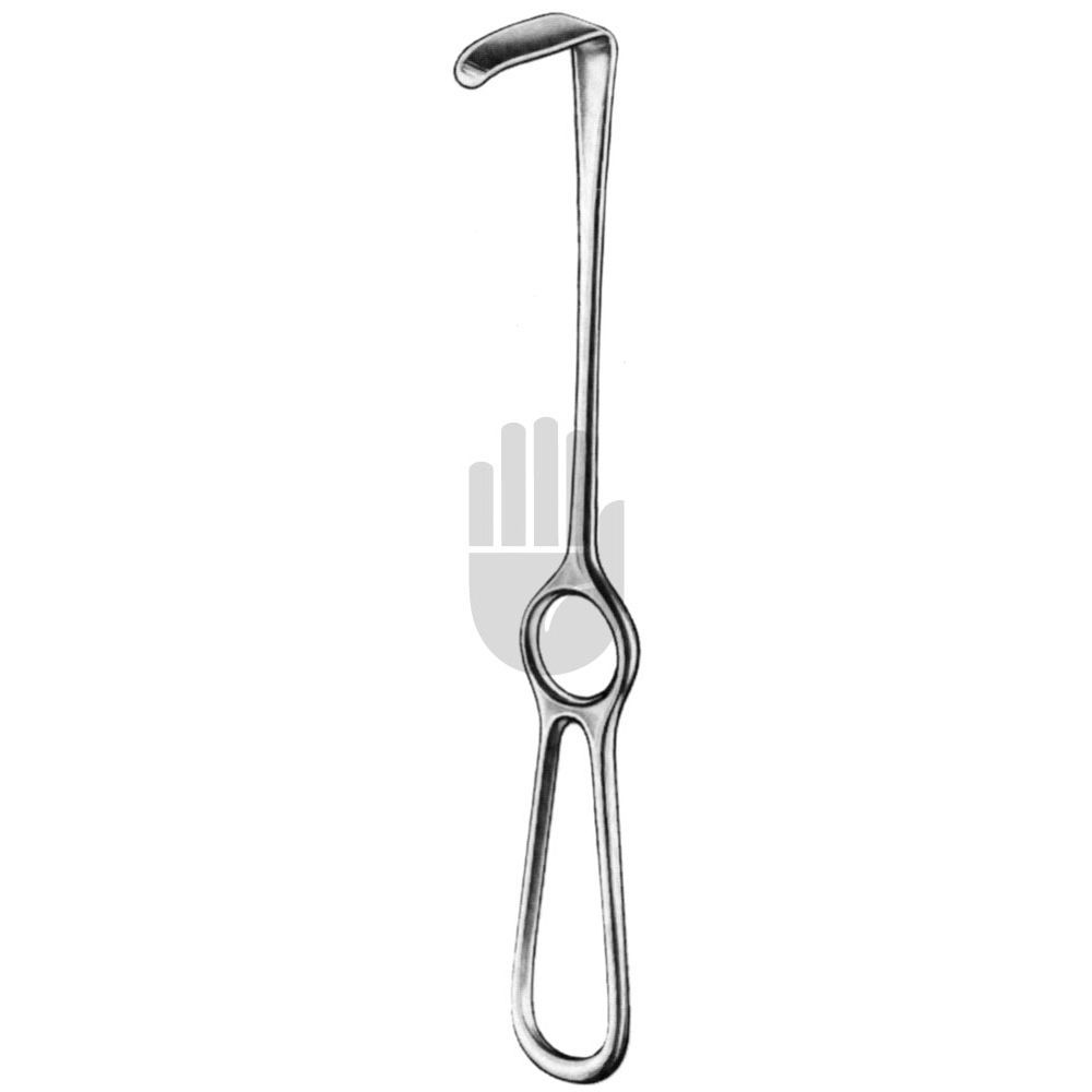 HB3080 HB3080  ~ Kocher Wundhaken, 75x40mm, 21,5cm ~