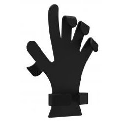 HB3175-01 HB3175-01  ~ Silikonhand, schwarz inkl. Befestigungsringe aus Silikon ~