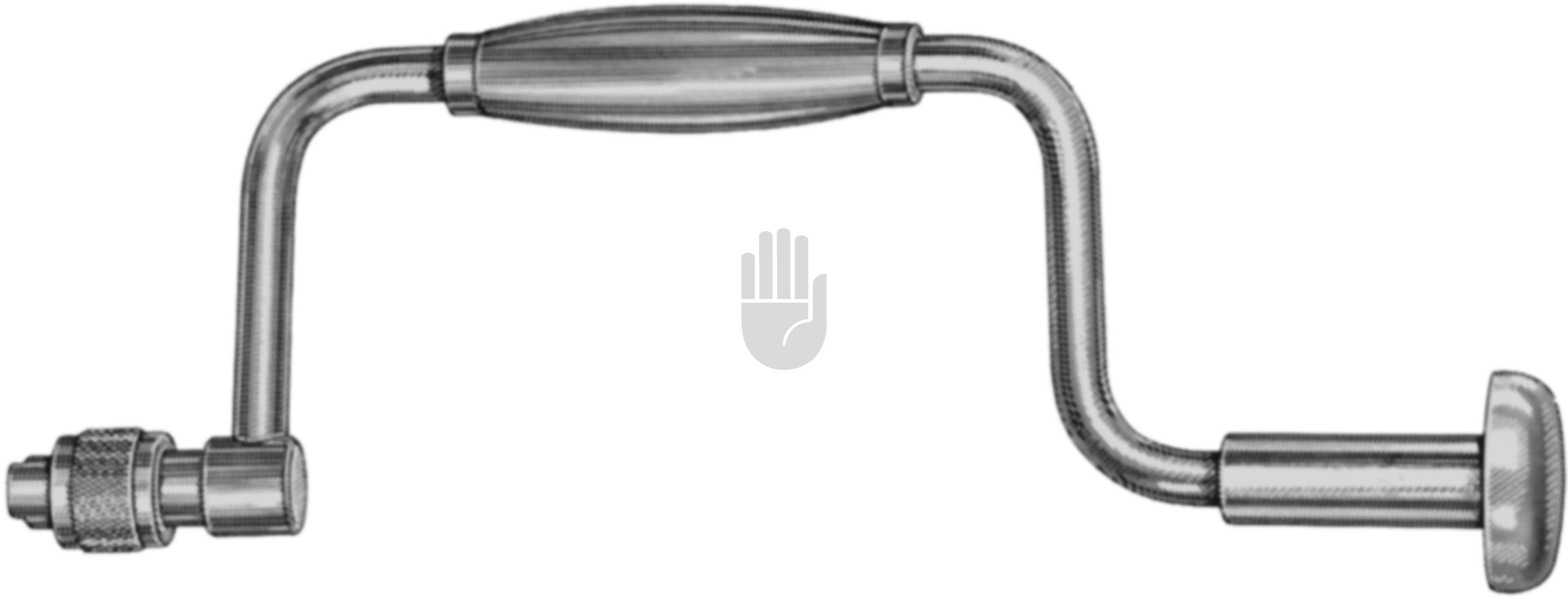 HB3443-00 HB3443-00  ~ Hudson Handbohrapparat, 27cm komplett mit Fräser Fig.1-4 und Verlängerungsstück ~