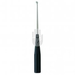 HB3588-05 HB3588-05  ~ Kürette, schwarzer Griff, 5, gewinkelt, 25,5cm ~