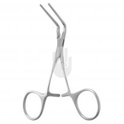 HB3941-04 HB3941-04  ~ Castañeda Mehrzweckklemme, Neugeborene, 60  gebogen, 10,5cm DeBakey Zahnung ~