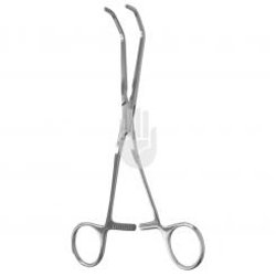 HB3965-10 HB3965-10  ~ Reynolds Klemme, kleines Maul, gewinkelt 50 , 18cm ~