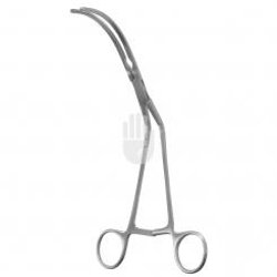 HB3978-03 HB3978-03  ~ Bahnson Arterienklemme, abgewinkelt, Maul gebogen, 23,0cm ~