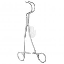 HB3996-10 HB3996-10  ~ WYLIE „J" Klemme, gebogenes Maul (3,3x2,5cm), 21,6cm ~