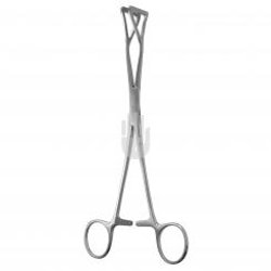 HB4052-01 HB4052-01  ~ Duval Lungenfaßzange, gerade, Maul aufgebogen, 20cm ~