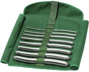 HB4910-10 HB4910-10  ~ Stoff-Rolltasche für 8 Stück Uterusdilatatoren ~