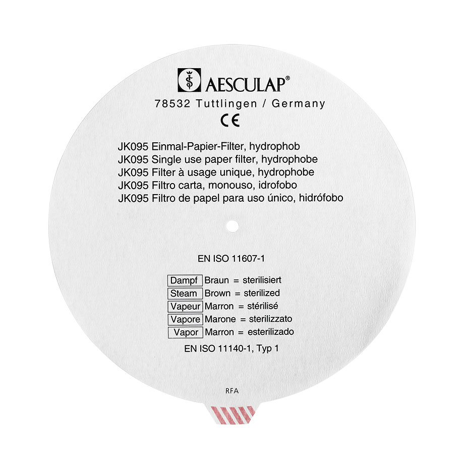 JK095 JK095  ~ PAPIER STERILFILTER RUND F.JK JN CONT. ~