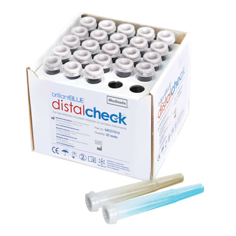 MED7910 MED7910  ~ BRILLIANT BLUE DISTAL CHECK - BOX OF 25 - LQ ~