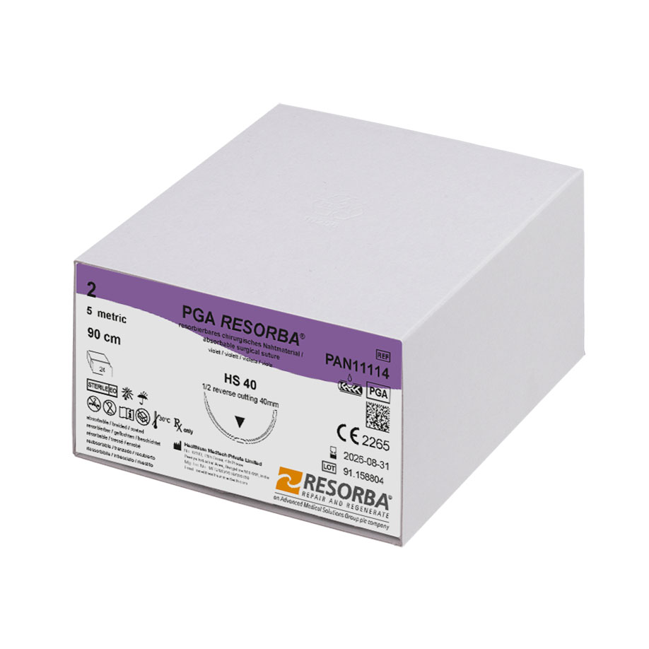 PAN11114 PAN11114  ~ PGA RESORBA® violett, 2 USP, HS40, Länge 90cm ~