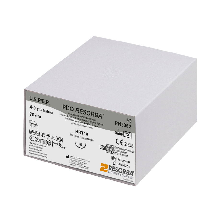 PN2062 PN2062  ~ PDO RESORBA™ violett, 4 0 USP, HRT18, Länge 70cm ~