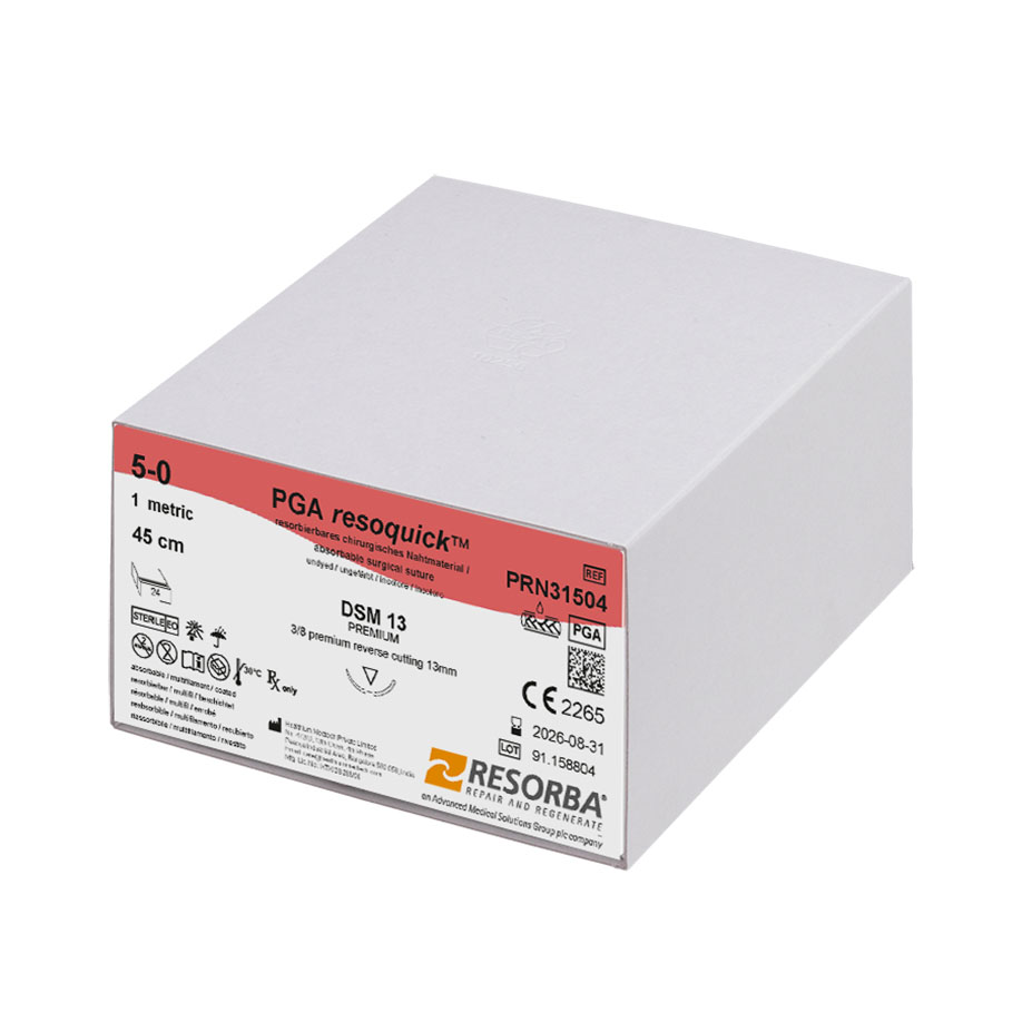 PRN31504 PRN31504  ~ PGA resoquick™ ungefärbt, 5 0 USP, DSM13, Länge 45cm ~