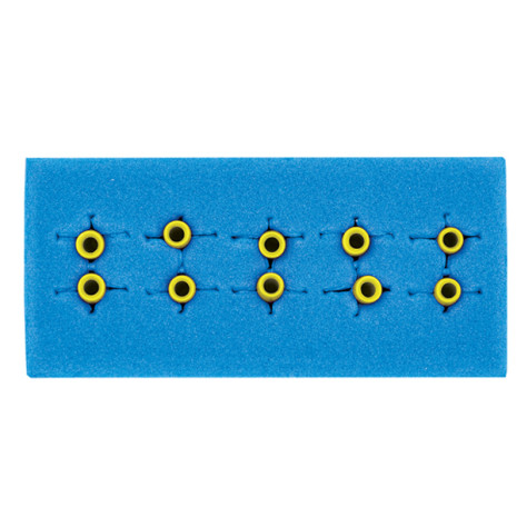 VB21115 VB21115  ~ 5 PAIRS OF YELLOW SUTURE CLAMP TAGS STERILE [5 BX] ~