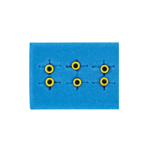 VB21315 VB21315  ~ 3 PAIRS OF YELLOW SUTURE CLAMP TAGS STERILE [5 BX] ~