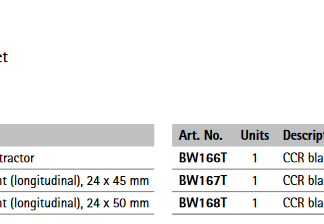 BW123  ~ CCR BASIS RETRAKTOR Z.LÄNGSRETRAKTION SL ~
