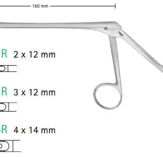 FF534R  ~ RONGEUR CASPAR 4MM SCHAFT 160MM GER. ~