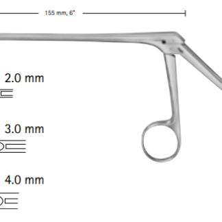 FF832R  ~ RONGEUR CASPAR 2MM SCHAFT 155MM GER. ~
