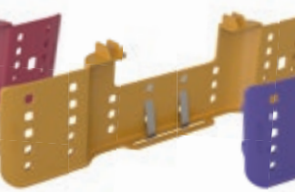 JJ509  ~ AESCULAP AICON FRONTPLATTE BRAUN ~