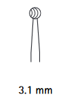 GE506SU  ~ HI-LINE XS EINM.ROSENBOHRER II D3,1MM ~