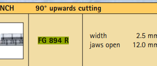 FG894R  ~ MIASPAS TL KNO.STANZE 4,0MM 90 N.OBEN ~