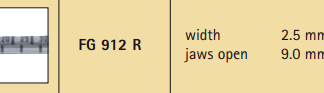 FG912R  ~ MIASPAS TL KNO.STANZE 2,5MM 130 N.UNTEN ~