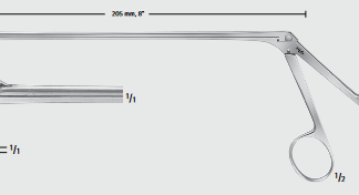 FF345R  ~ TUMORFASSZANGE LANDOLT STUMPF 210MM ~