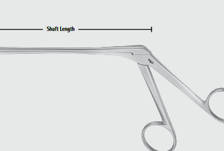 FF574R  ~ RONGEUR CASPAR 4MM SCHAFT 185MM AUFGEB. ~