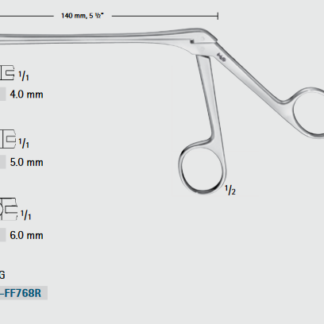 FF767R  ~ RONGEUR CUSHING CALMS GER.5X10MM 140MM ~