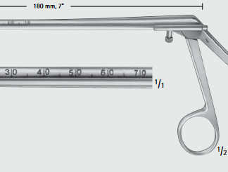 FF820R  ~ RONGEUR KRAEMER M.TIEFENANSCHLAG 180MM ~