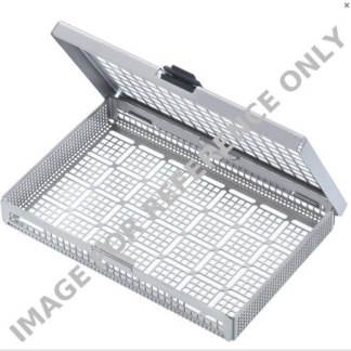 JG488R  ~ DENTAL SIEBTRAY MIT DECKEL 188X125X30MM ~