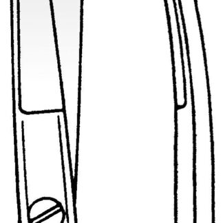 11-625-09-07  ~ IRISSCHERE, MOD. BONN, ST ST, GEB., 9 CM ~