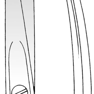 11-691-11-07  ~ STRABISMUSSCHERE, ST ST, GEB., 11,5 CM ~