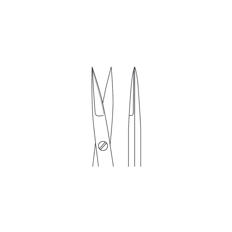 11-712-19-07 11-712-19-07  ~ MIKROSCHERE, SP SP, GER., FLACHG., 18 CM ~