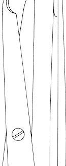 11-830-18-07  ~ LIGATURSCHERE, BUCK, GER., 18 CM ~