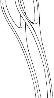 14-353-25-07  ~ ZANGE, FÖRSTER, GLATT, GEB., 24,5 CM ~