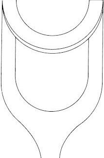 15-361-03-07  ~ HAKEN, MIDDELDORPF, 26X31 MM, 24 CM ~