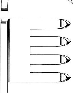 15-778-01-07  ~ WUNDSPREIZER, SCHARF, 4X4 Z., 31 CM ~