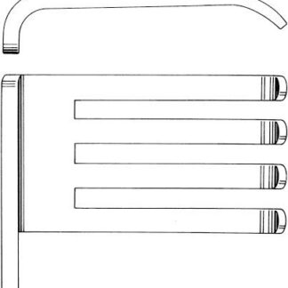 15-778-02-07  ~ WUNDSPREIZER, STUMPF, 4X4 Z., 30,5 CM ~
