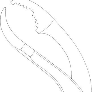 23-749-28-07  ~ KNOCHENHALTEZANGE, M. GEWINDESP., 28 CM ~